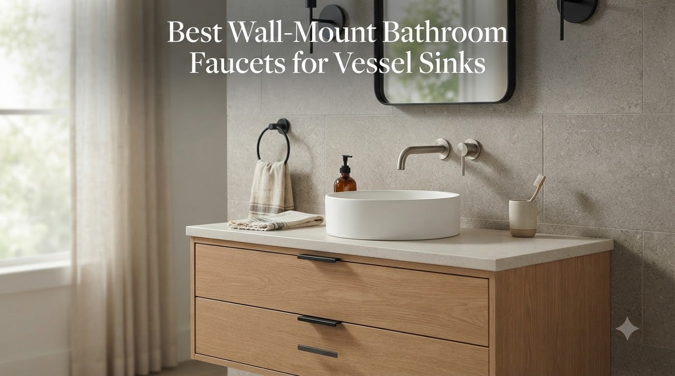 Best Wall-Mount Bathroom Faucets for Vessel Sinks