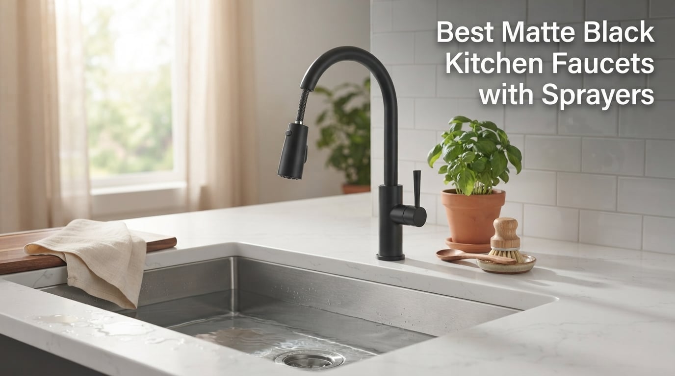 Best Matte Black Kitchen Faucets with Sprayers