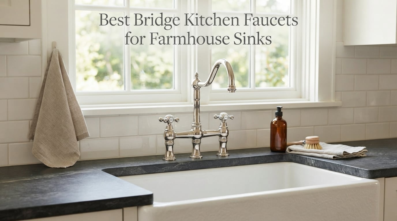Best Bridge Kitchen Faucets for Farmhouse Sinks
