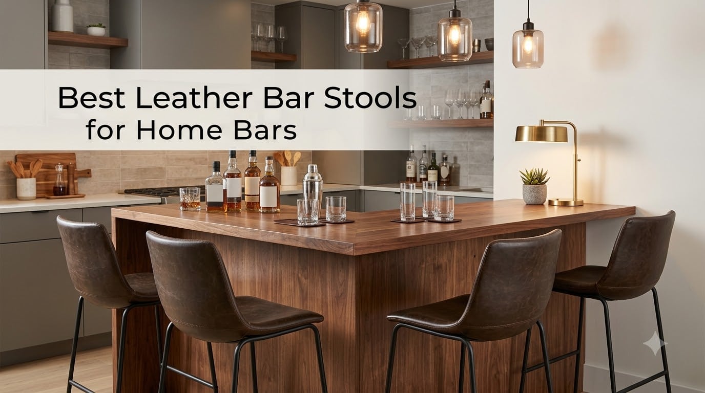 Best Leather Bar Stools for Home Bars