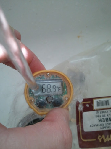 Taylor Waterproof Digital Instant Read Thermometer For Cooking, BBQ, Grilling, Baking, And Meat, Comes With Pocket Sleeve Clip, Red customer photo 1