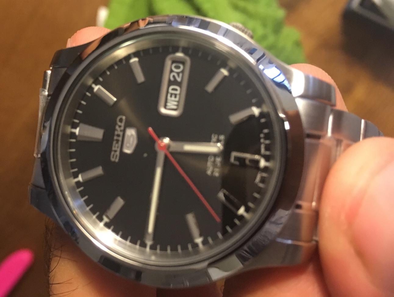 SEIKO Men's SNK795 SEIKO 5 Automatic Stainless Steel Watch with Black Dial customer photo 1