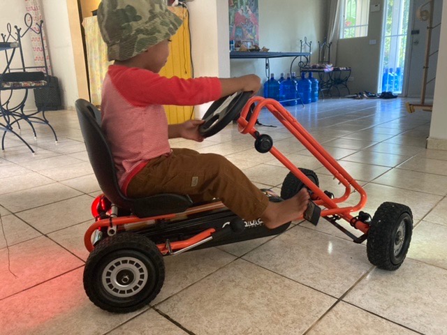 hauck Kids Pedal Go Kart, 4 Wheel Bike Cart, Ride for Ages 4-8, Green customer photo 2