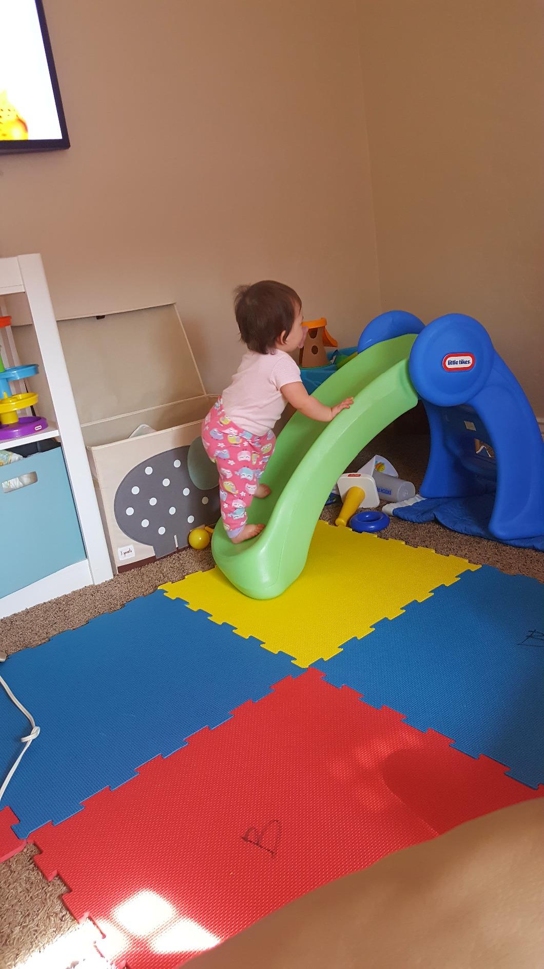 Little Tikes Junior Play Slide Green/Blue, 5 ft or less customer photo 1
