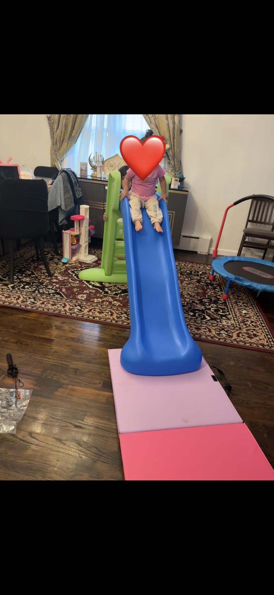 Little Tikes Easy Store Large Slide , Blue/Green customer photo 1
