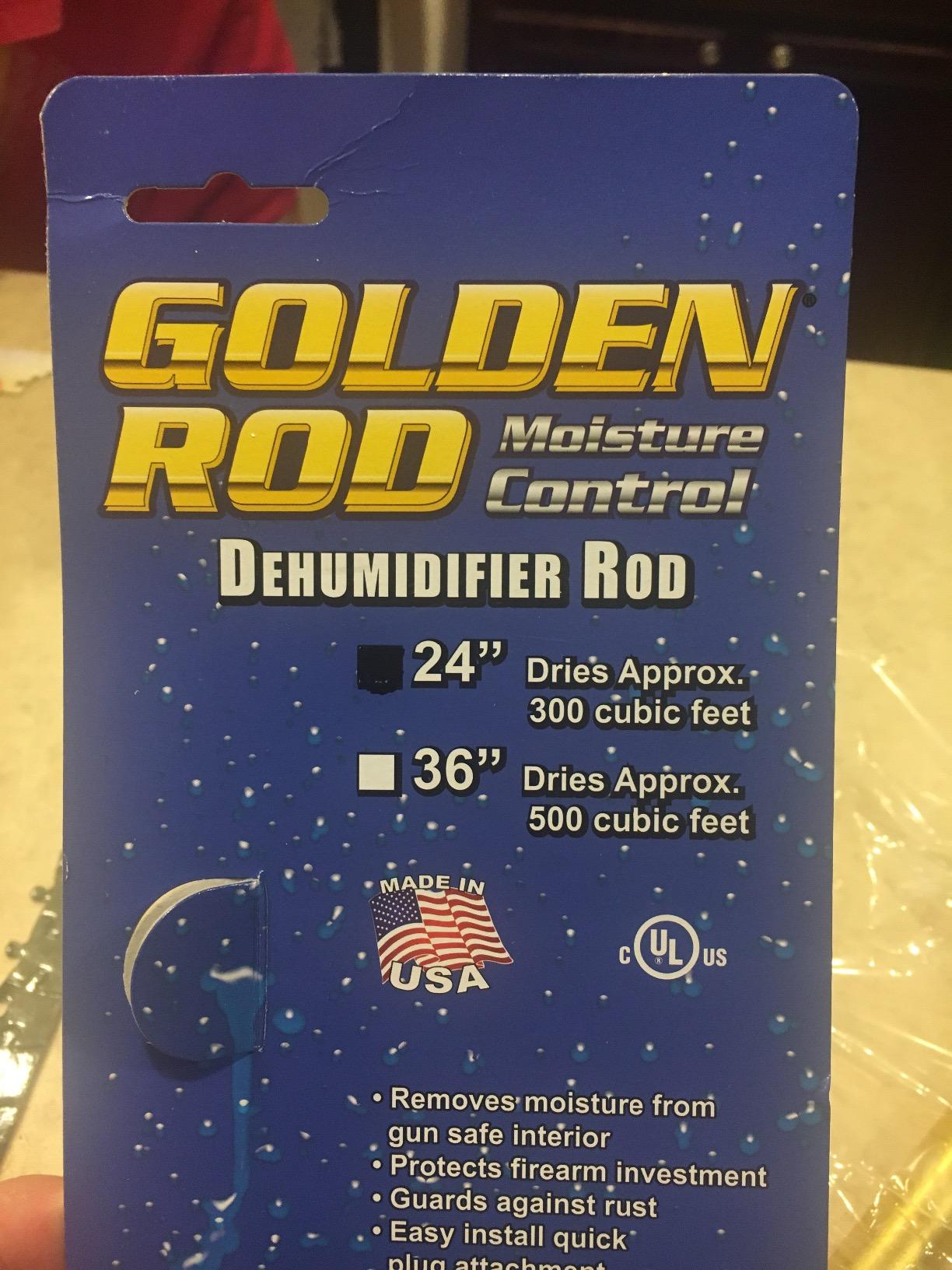 Lockdown Golden Rod Dehumidifier, 12