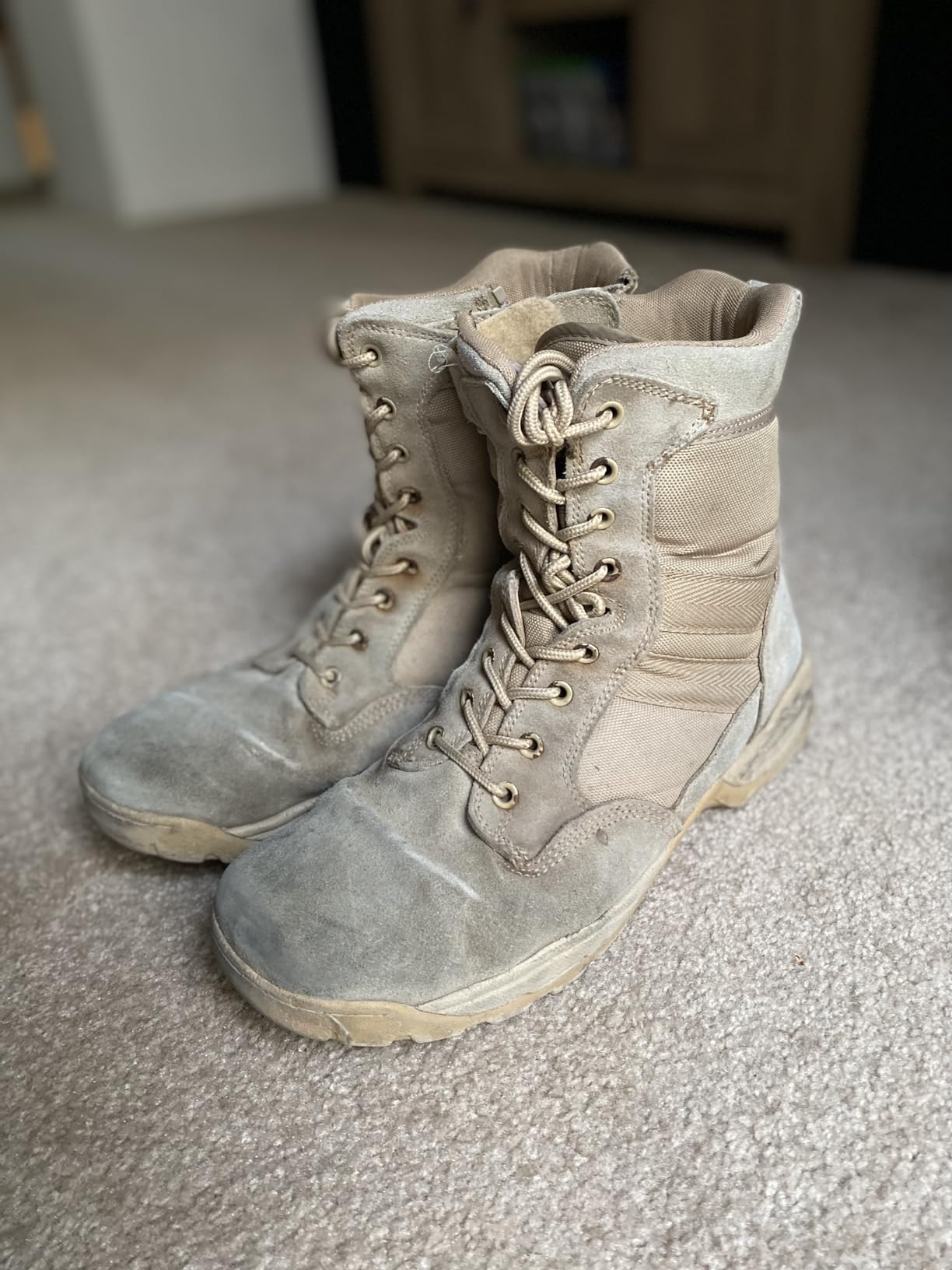 Maelstrom Men's Tactical Work Boots with Side Zipper – Lightweight Leather Military Style, Comfortable, Durable and Breathable for Outdoors customer photo 1