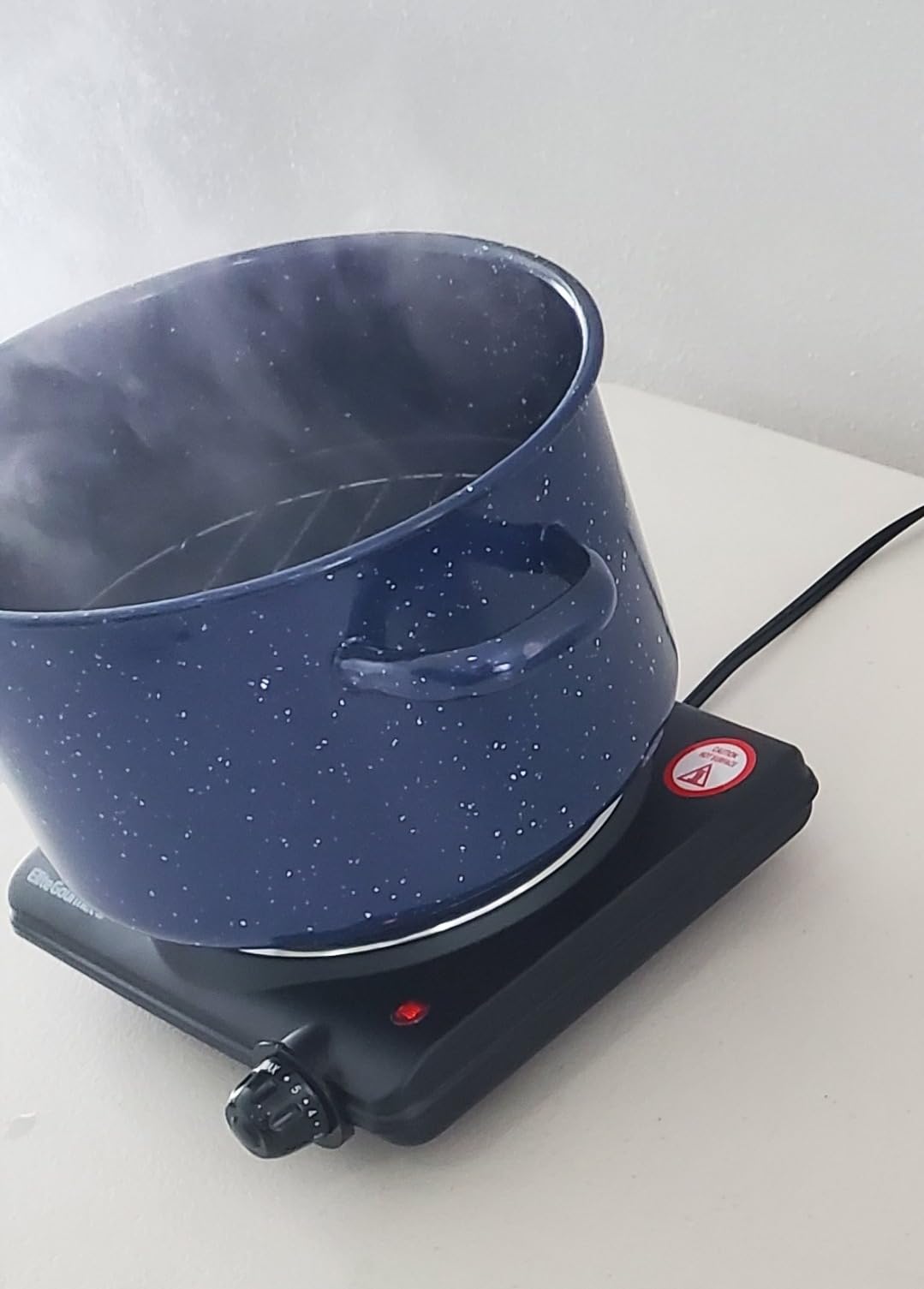 IMUSA 6 Qt Enamel Stock Pot for Canning, Blue customer photo 2