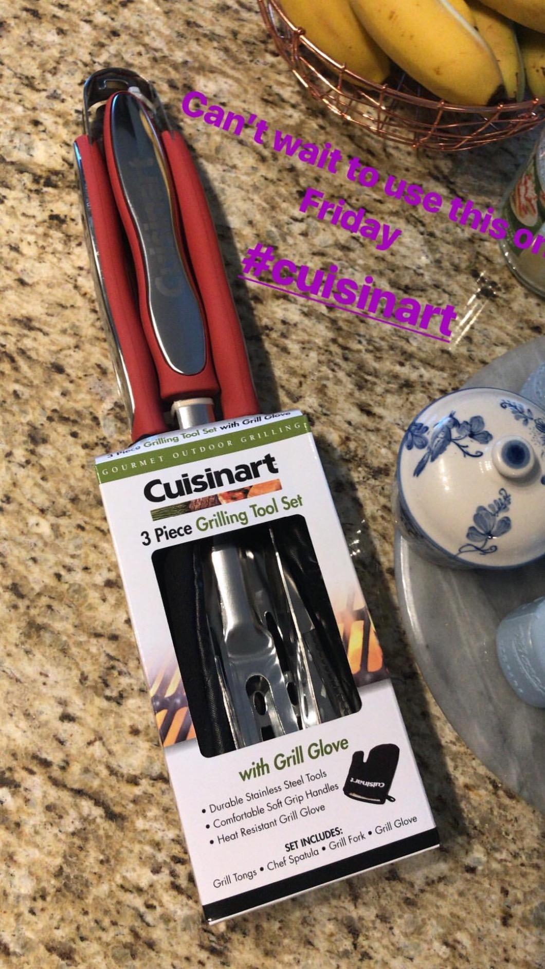 Cuisinart 3‑Piece Stainless Steel BBQ Grilling Tool Set with Grill Glove – Outdoor Grill Accessories, Perfect Grilling Gift for Men, Dads & Grill Masters, CGS-134BL customer photo 1