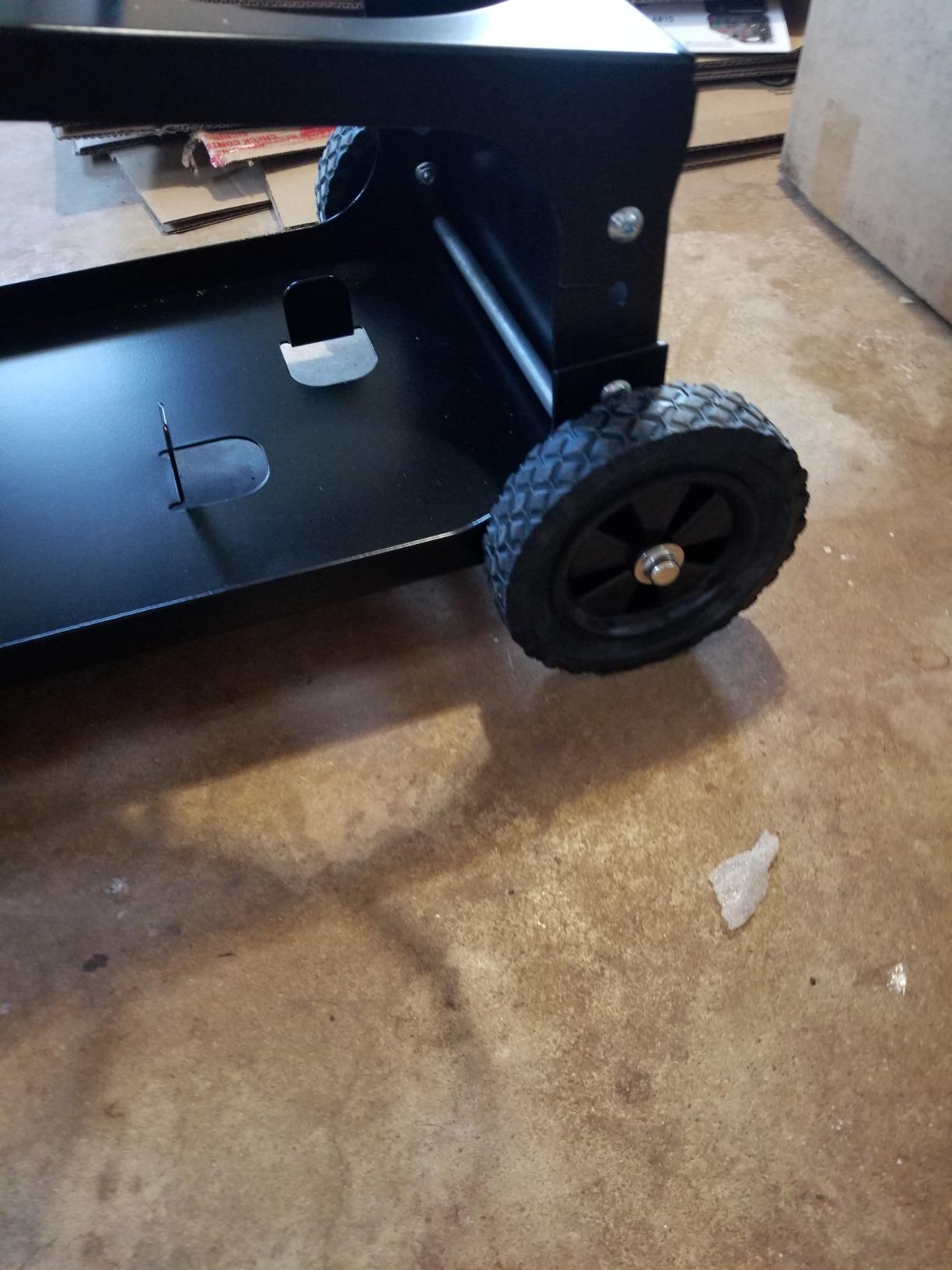 Lincoln Electric Welding Cart K2275-3, Easy Transport for Welder, 80 Cu Ft Gas Cylinder, Weld Cables and Accessories, Dual Tier with Angled Top Shelf, Two Wheels, Heavy Duty Steel, Black, 14 customer photo 2