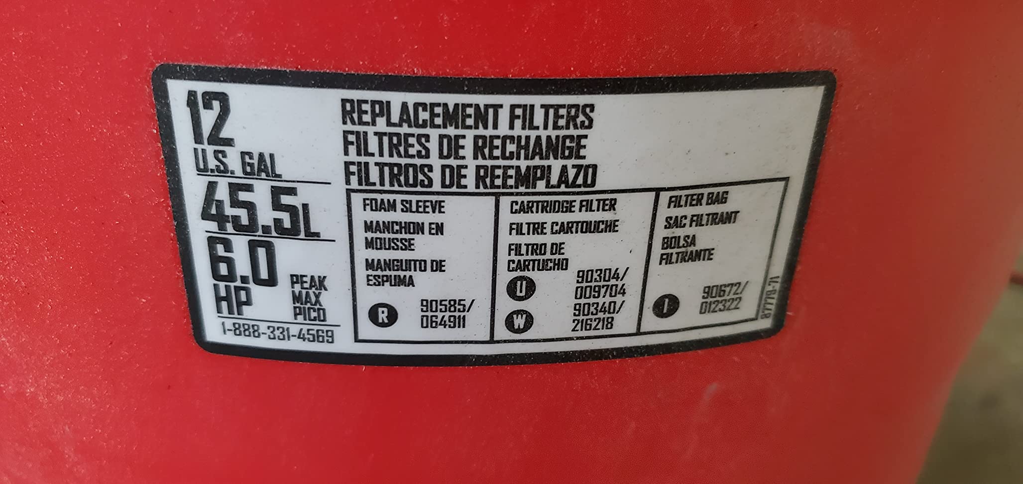 CRAFTSMAN CMXZVBE38751 Genuine 5-20 Gal. Fine Dust Wet Dry Vacuum Filter customer photo 2
