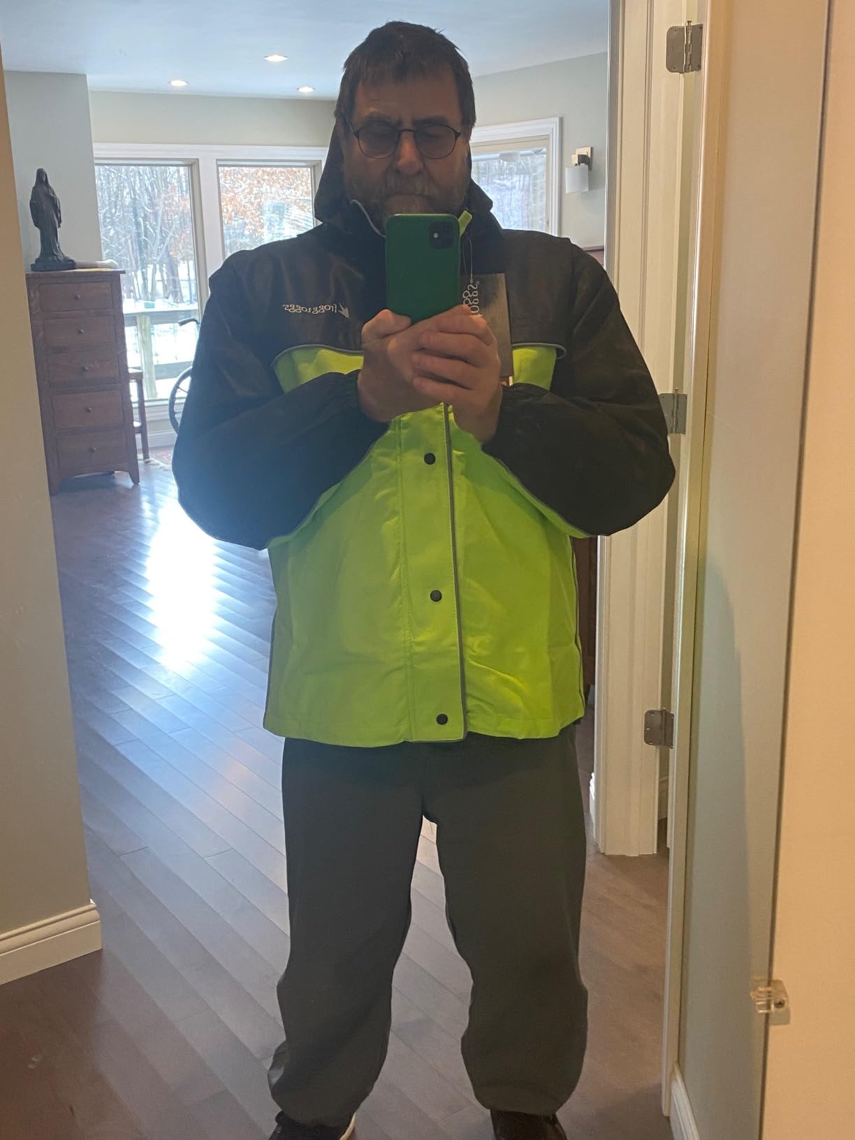 FROGG TOGGS Men's Road Toad Reflective Waterproof Adjustable Rain Jacket customer photo 1