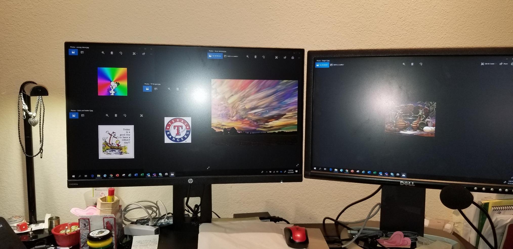 HP VH240a 23.8-inch Full HD 1080p IPS LED Monitor with Built-in Speakers and VESA Mounting, Rotating Portrait & Landscape, Tilt, and HDMI & VGA Ports (2DS80AA#ABA) - Black customer photo 2