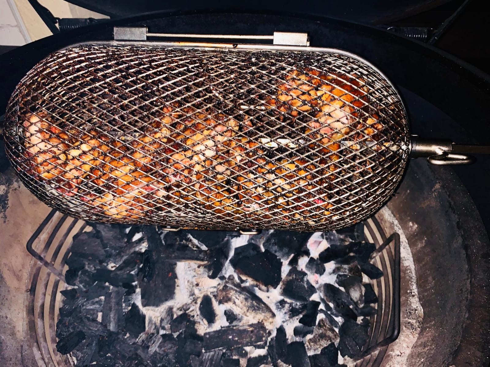 Napoleon Rotisserie Grill Basket - Stainless Steel, Fits Standard Spit Rods, Best For Wings, Fries And Roasted Veggies customer photo 2
