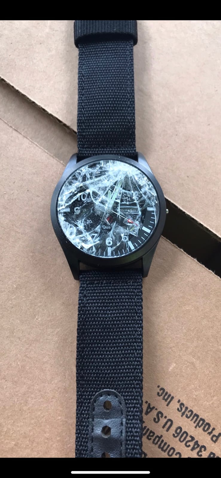 Infantry Mens Military Field Watch, 12/24H Day Date, 5ATM Waterproof Nylon customer photo 1