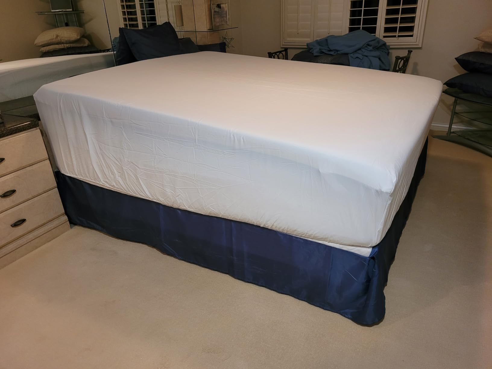 CGK Extra Deep Queen Sheet Set - 6pc Cooling Sheets - White customer photo 1