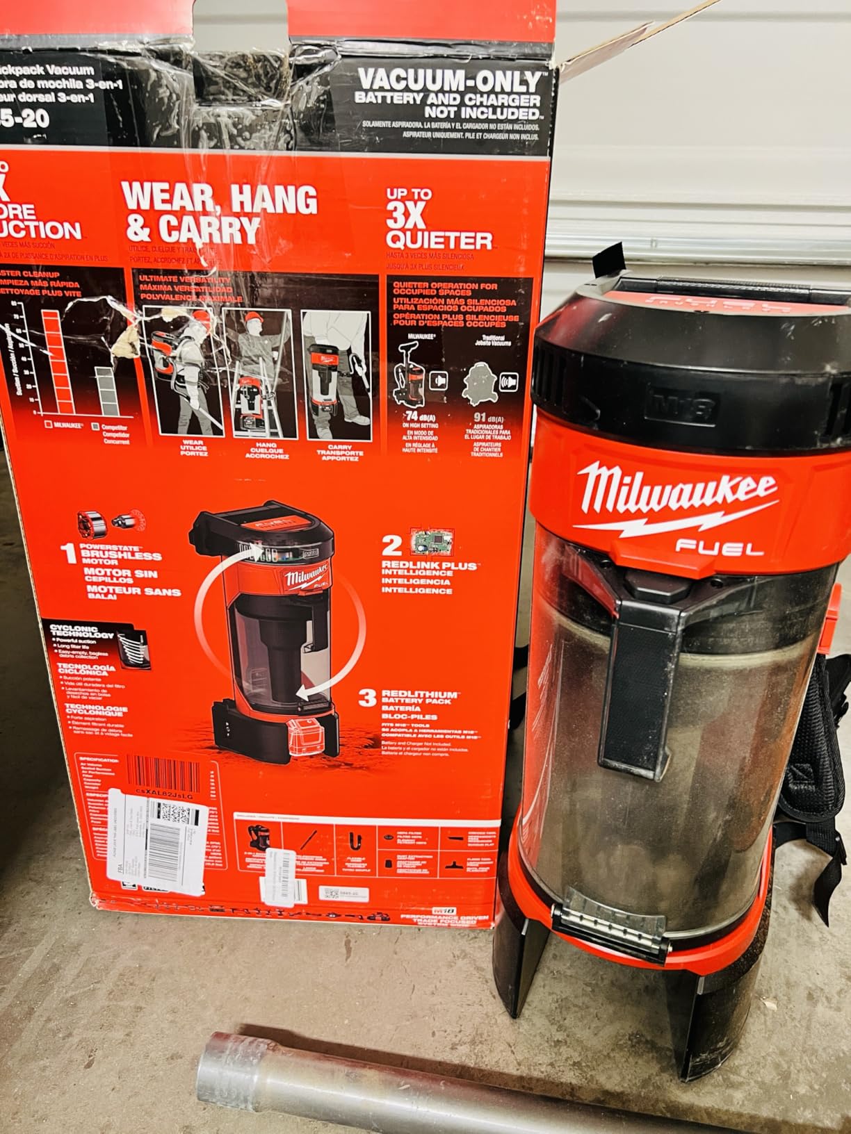 Milwaukee Electric - M18 Fuel 3-in-1 BACKPK Vacuum customer photo 1