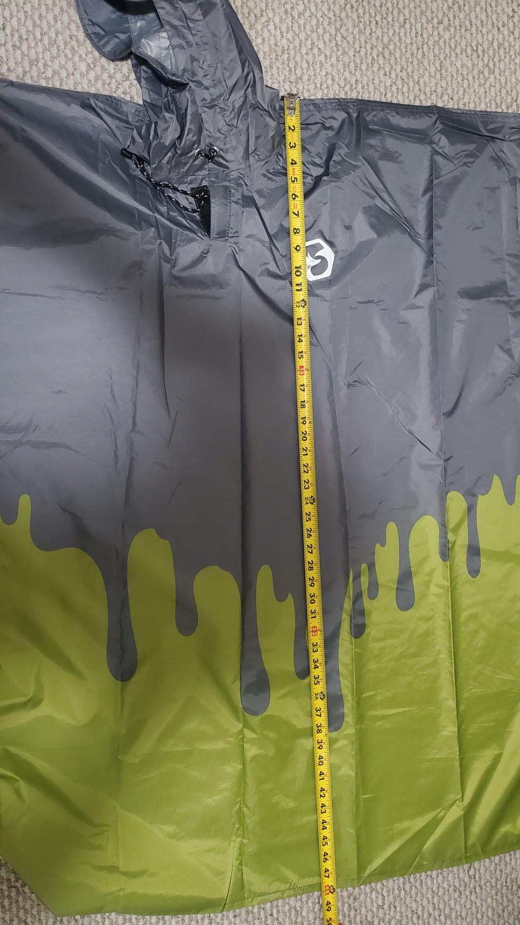 Foxelli Extra Long Rain Poncho for Tall Adults, Reusable Waterproof Hooded customer photo 1