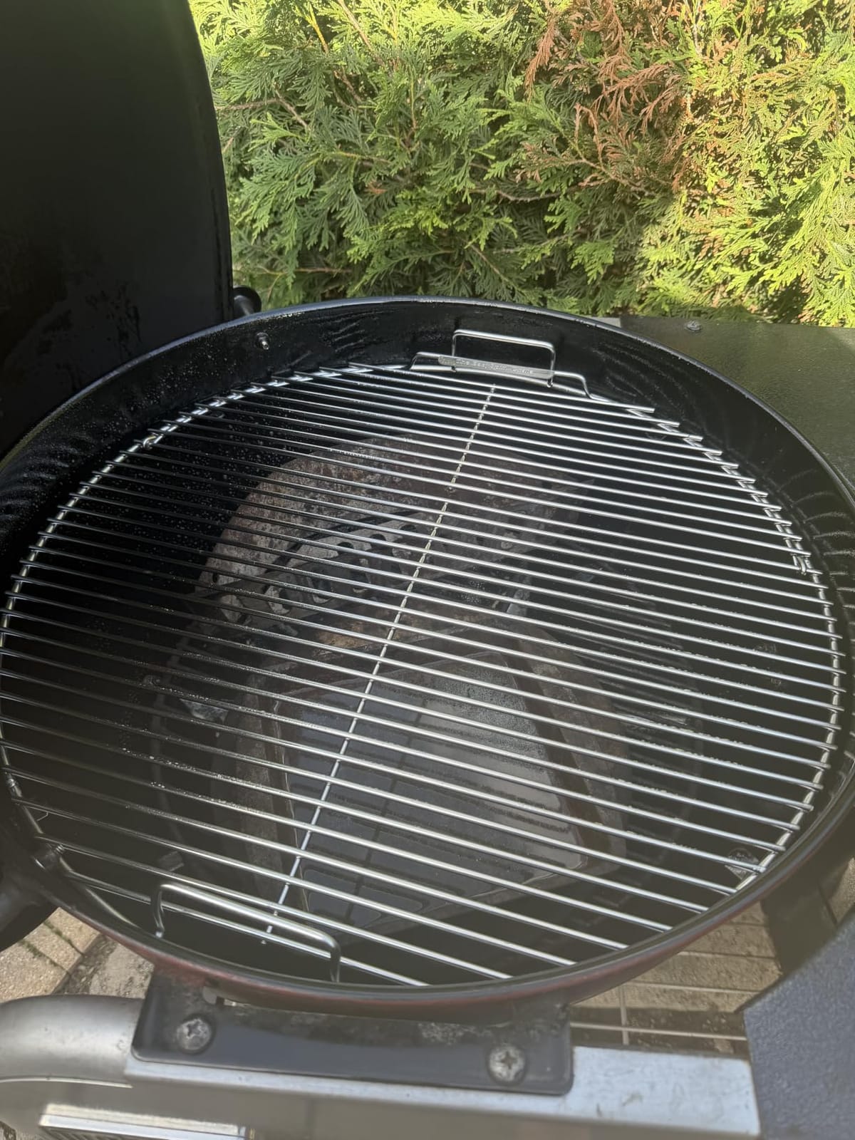 SnS Grills EasySpin Charcoal Grill Cooking Grate, 304 Stainless Steel, Large Hinged Opening, Perfect for 2-Zone Cooking, Replacement Grate Compatible with Weber & Other Grills - Fits 22” Kettles customer photo 1