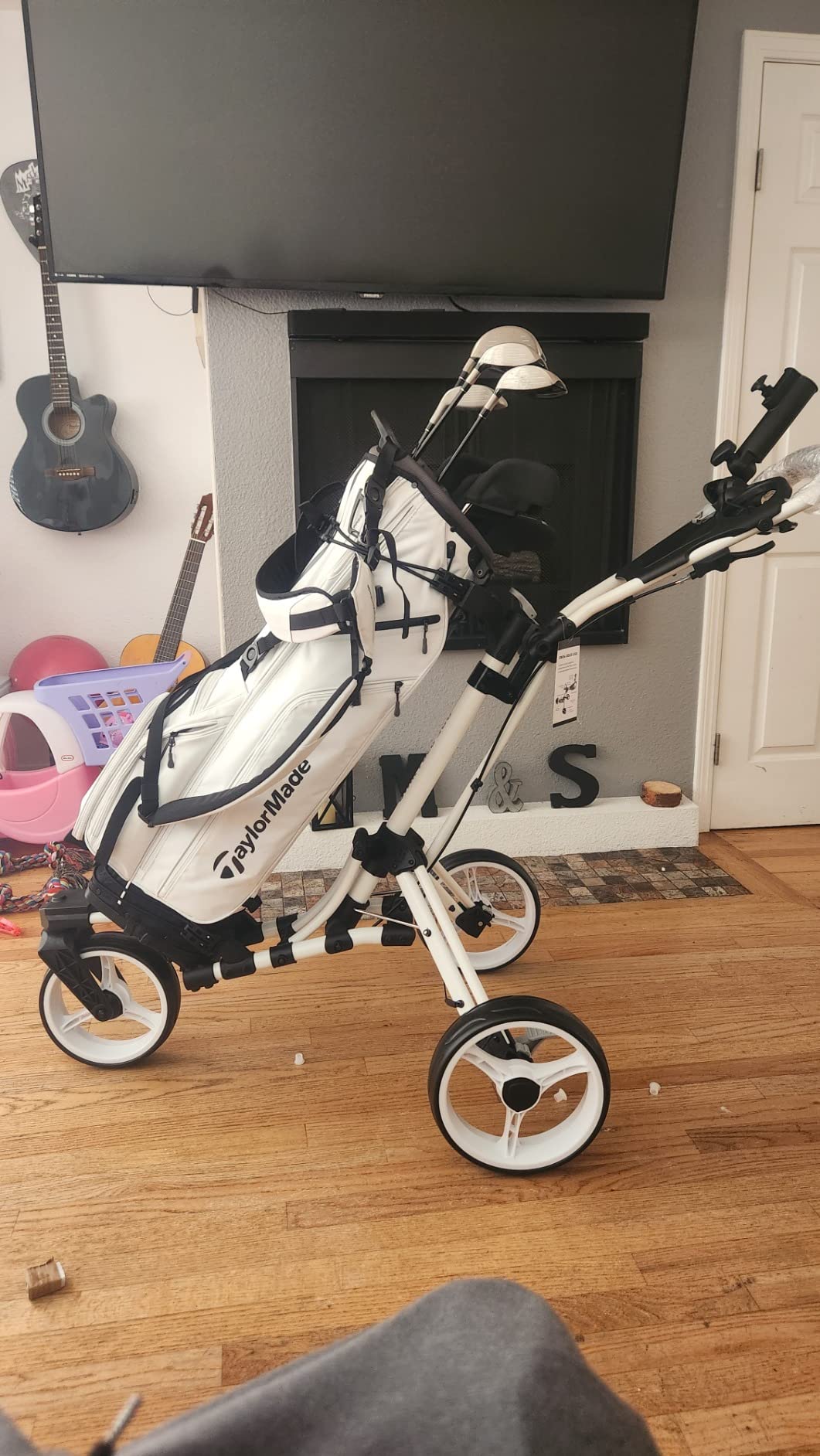 Qwik-Fold - 3-Wheel Golf Push Cart - 360° Swivel Wheel customer photo 1