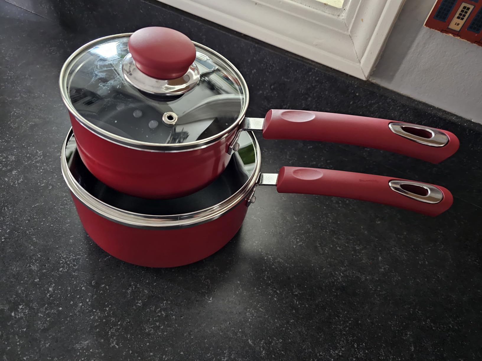 Utopia Kitchen Nonstick Saucepan Set with Lids 1 QT 2 QT Pots PFOS Free customer photo 2
