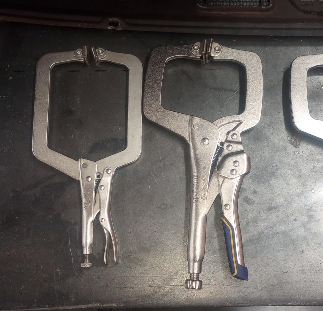 IRWIN VISE-GRIP Welding Pliers, Fast Release, C-Clamp with Swivel Pads, 11-Inch (IRHT82586) customer photo 1