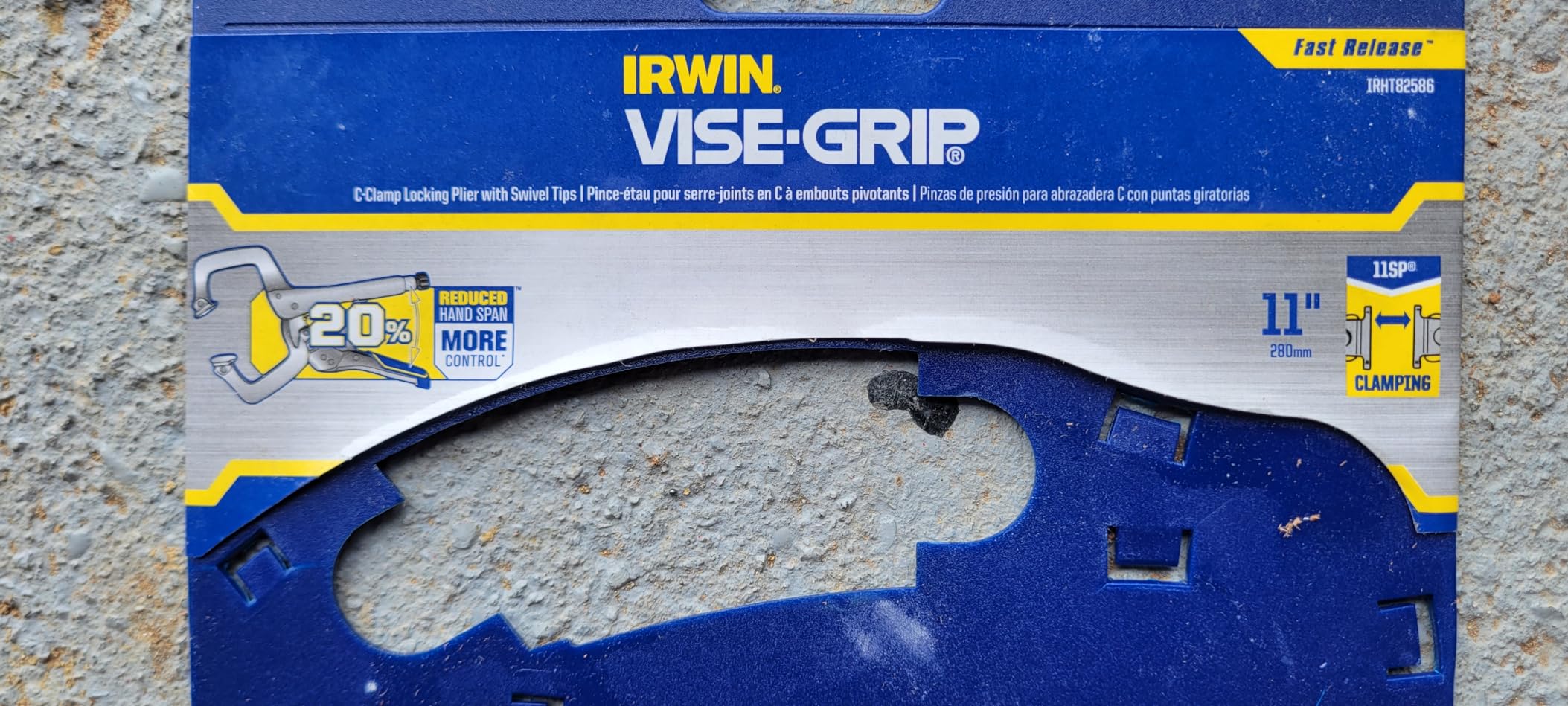 IRWIN VISE-GRIP Welding Pliers, Fast Release, C-Clamp with Swivel Pads, 11-Inch (IRHT82586) customer photo 2