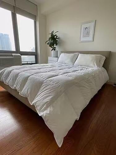 Premium Feathers Down Comforter King Size Heavyweight White Duvet Insert customer photo 1