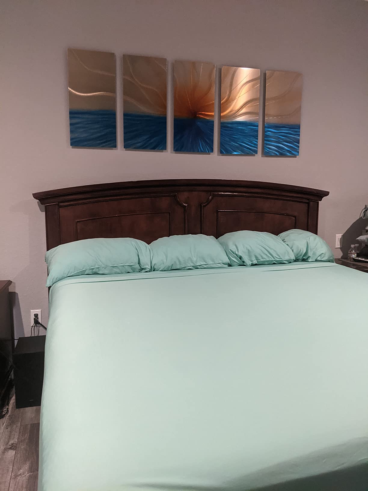 Bamboo Bay 6 Piece Queen Size Sheet Set, 100% Viscose Made from Bamboo, Breathable, Ultra Soft Cooling Bed Sheets for Hot Sleepers, Beddings with Deep Pockets Fit 16
