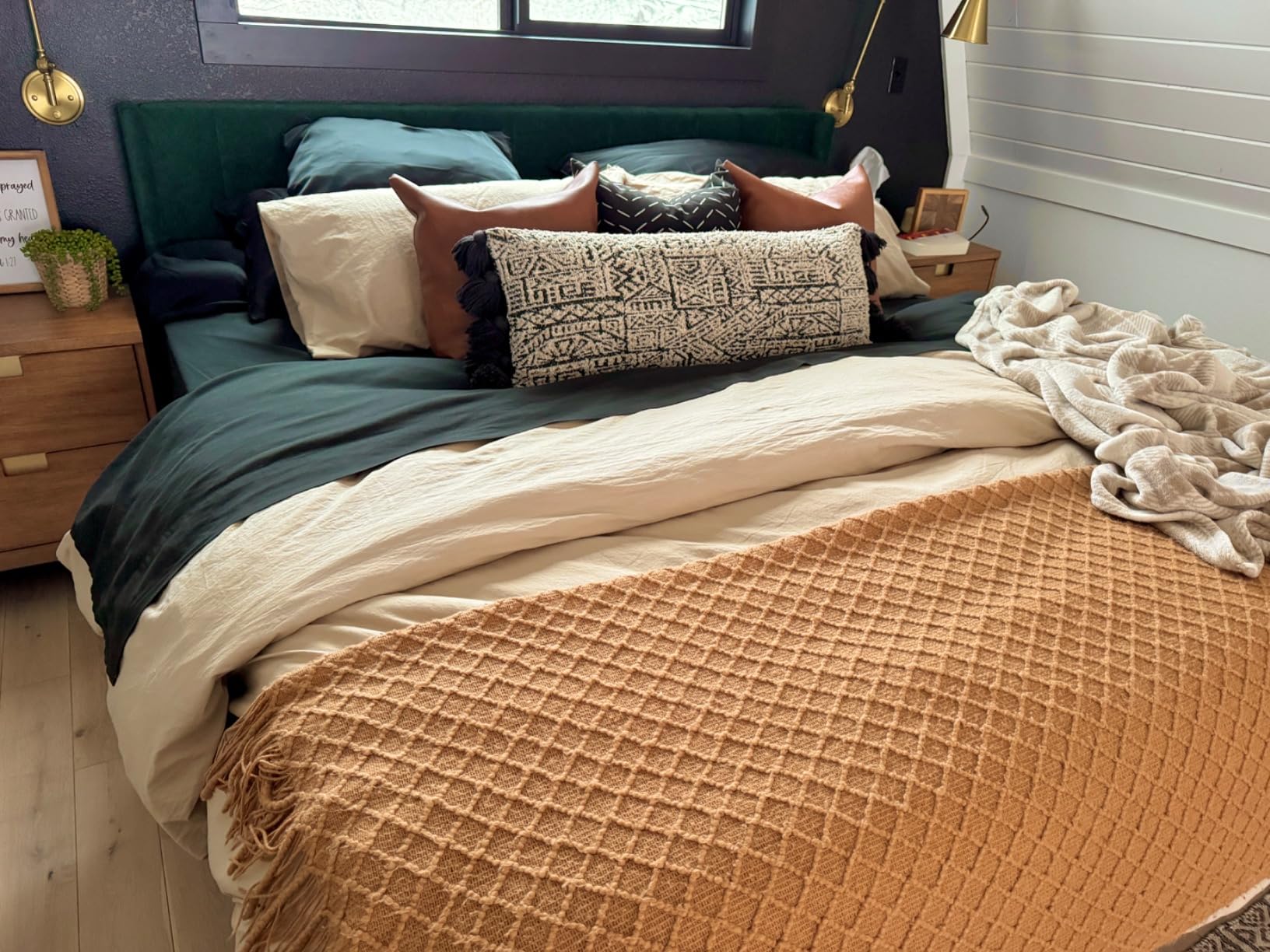APSMILE Heavy Weight Duvet Insert King,Winter Down Feather Fibers Comforter customer photo 2