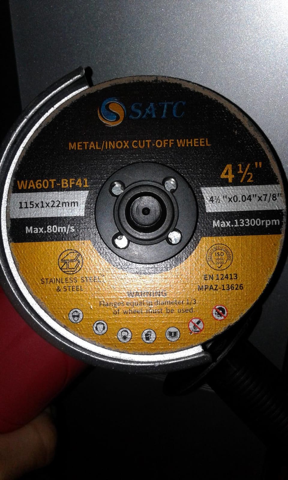 S SATC 4 1/2 Cut Off Wheel 50 PCS Cutting Wheels Angle Grinder Cutting Disc Ultra Thin Metal & Stainless Steel customer photo 2