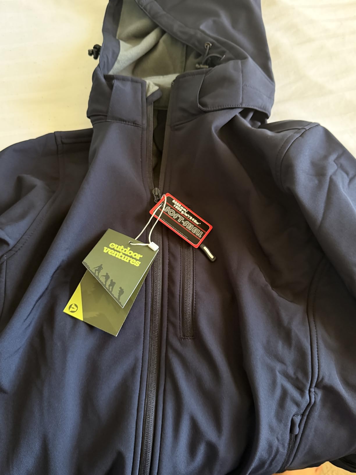Outdoor Ventures Men's Softshell Jacket Waterproof Fleece Rain Shell Coat customer photo 1