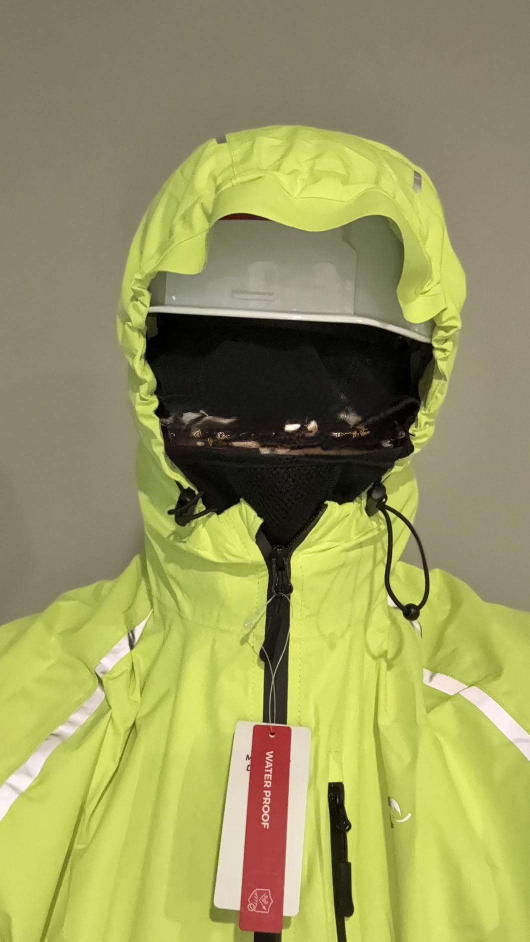 baleaf Men's Rain Jacket Waterproof Hood Lightweight Reflective Packable customer photo 1
