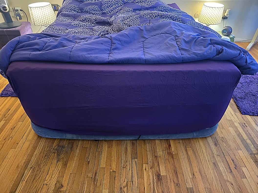 Deep Pocket Queen Fitted Sheet – 17” - 21” Inch + Extra Deep Pocket Fitted Sheet Only - 1 Fitted Bed Sheet with Deep Pockets for Pillow Top Mattress Soft Queen Size Fitted Sheets Grey customer photo 1