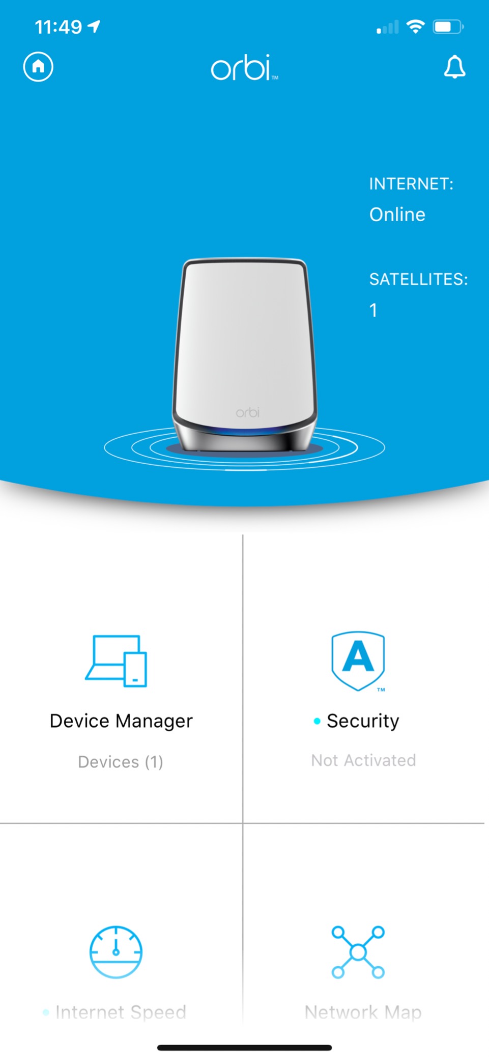 NETGEAR Orbi Whole Home Tri-Band Mesh WiFi 6 System (RBK752) – Router with 1 Satellite Extender | Coverage up to 5,000 sq. ft., 40 Devices | AX4200 (Up to 4.2Gbps) customer photo 1