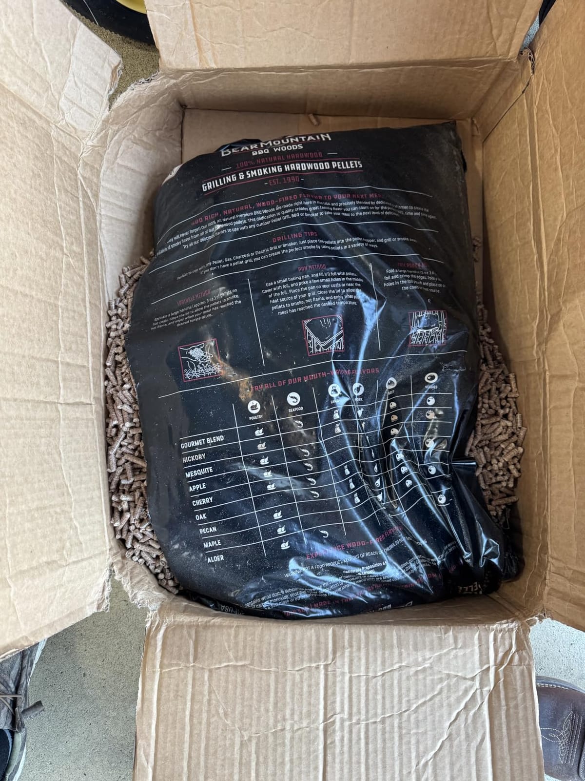 Bear Mountain Hickory Wood Pellets for Smoker and Grill, 40lb Bag customer photo 1