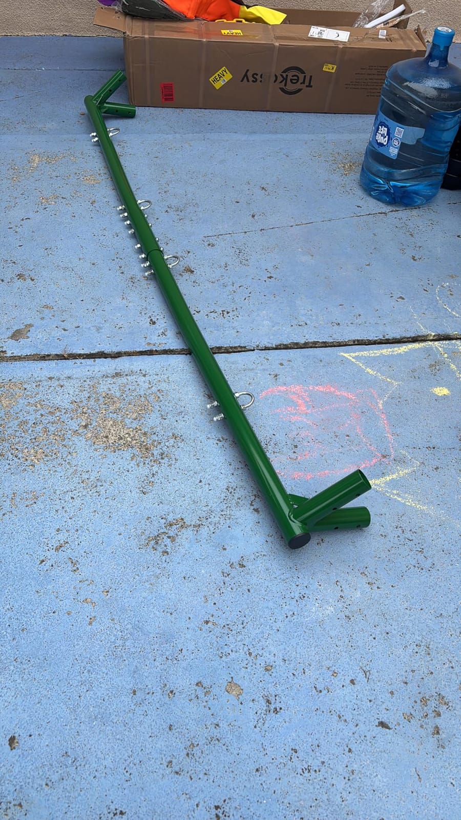 Trekassy 440lbs Swing Sets for Backyard, 2 Seat Saucer & Belt Swing - Green customer photo 2