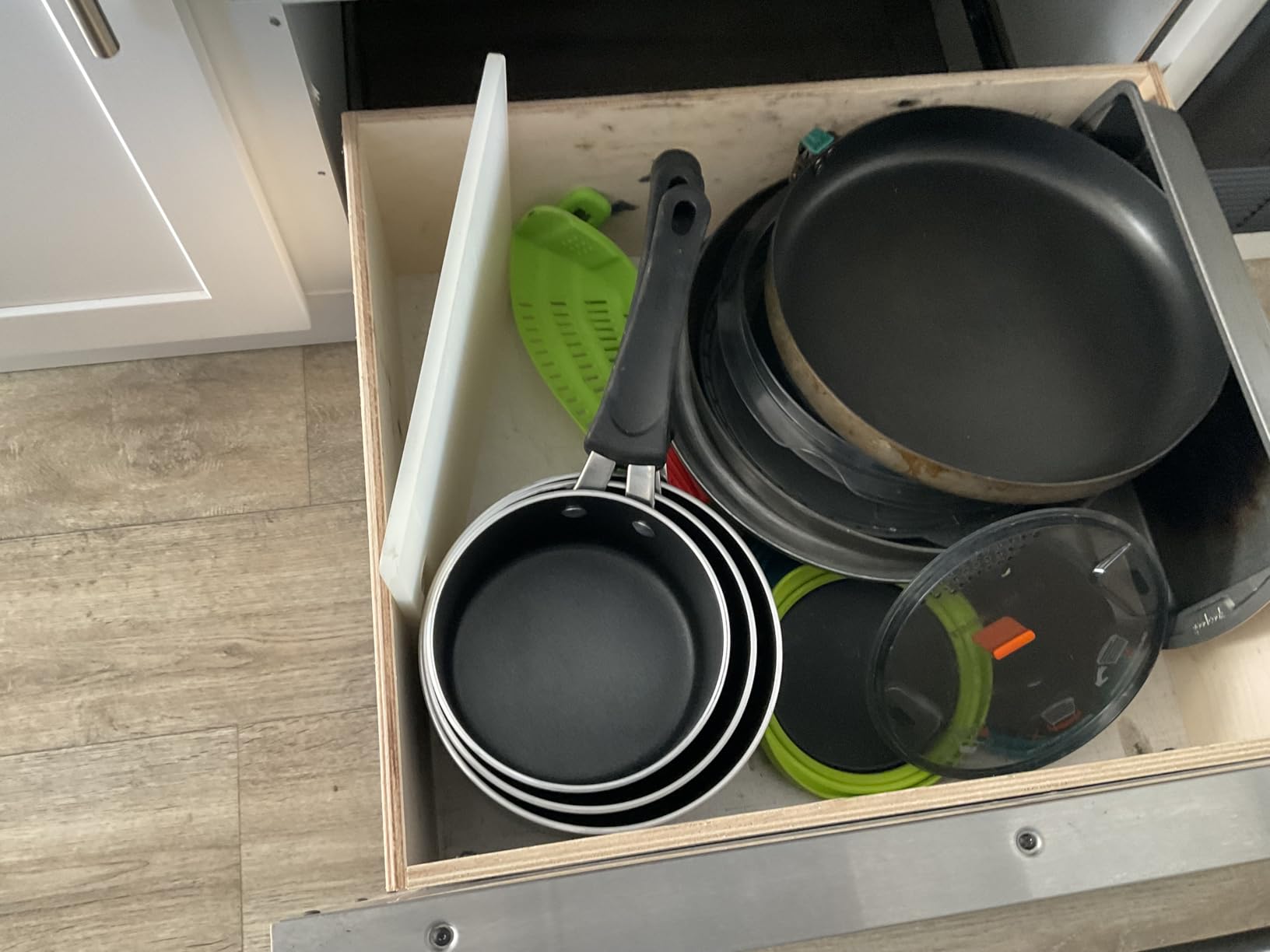 Tramontina Non Stick 6-Piece Nesting Sauce Pan Set with Lids - Red customer photo 2