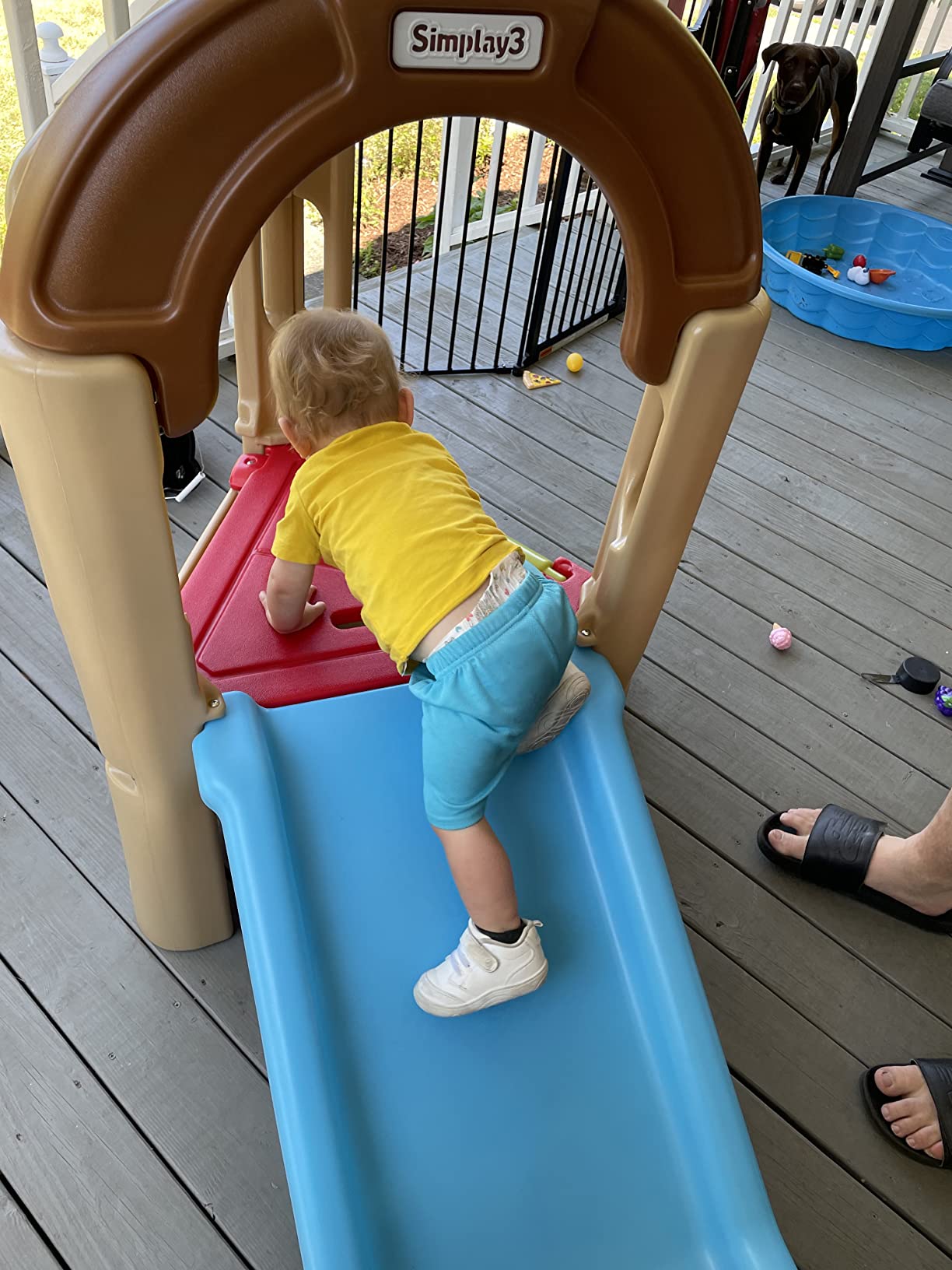 Simplay3 Young Explorers Activity Climber - Indoor or Outdoor Climber and Activity Playset for Toddlers and Kids, Made in USA customer photo 2