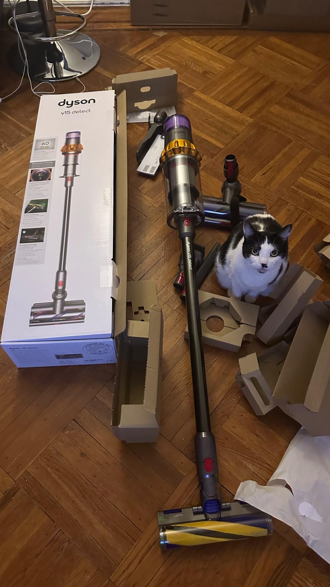 Dyson V15 Detect Cordless Vacuum Cleaner, Multicolor customer photo 2