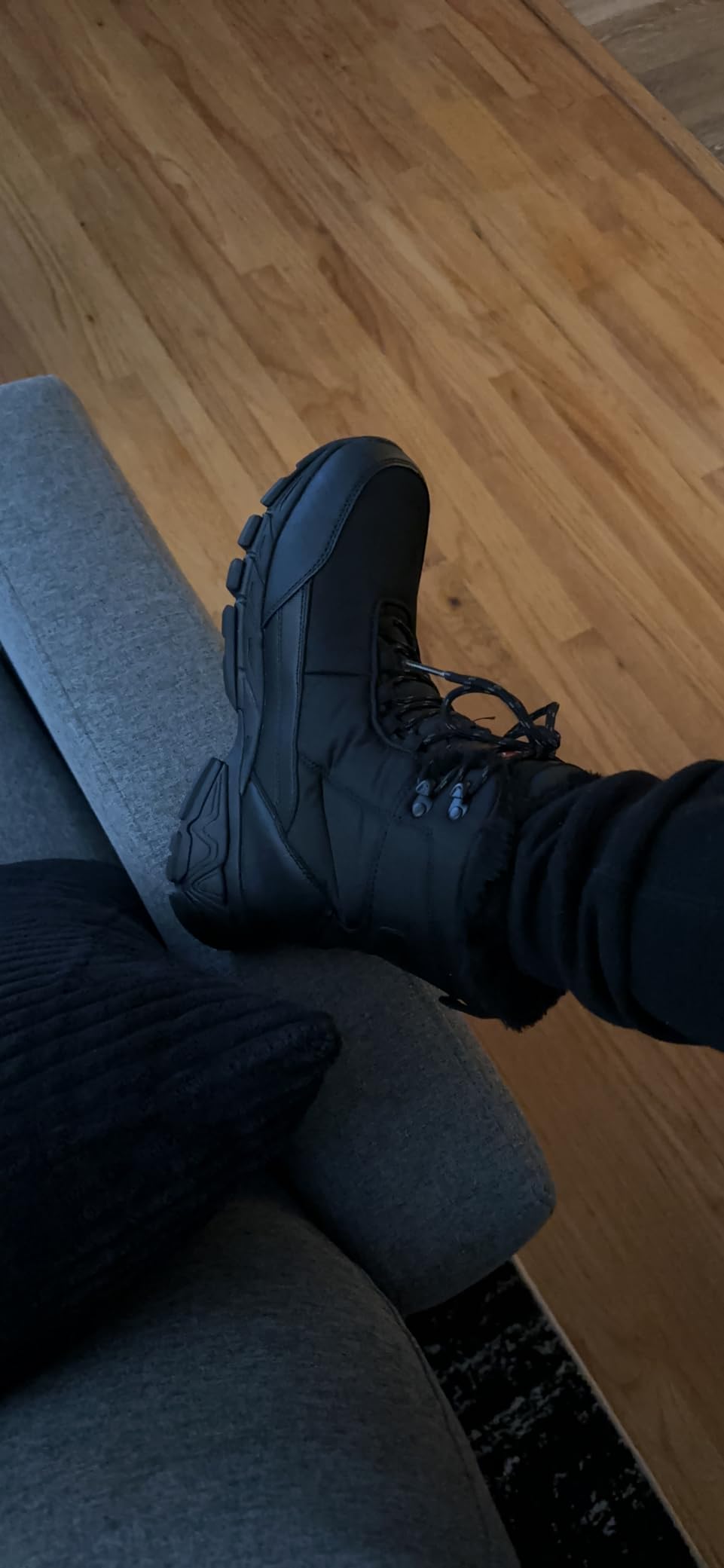 SHULOOK Men's Waterproof Winter Snow Boots: Insulated Warm Lined customer photo 1