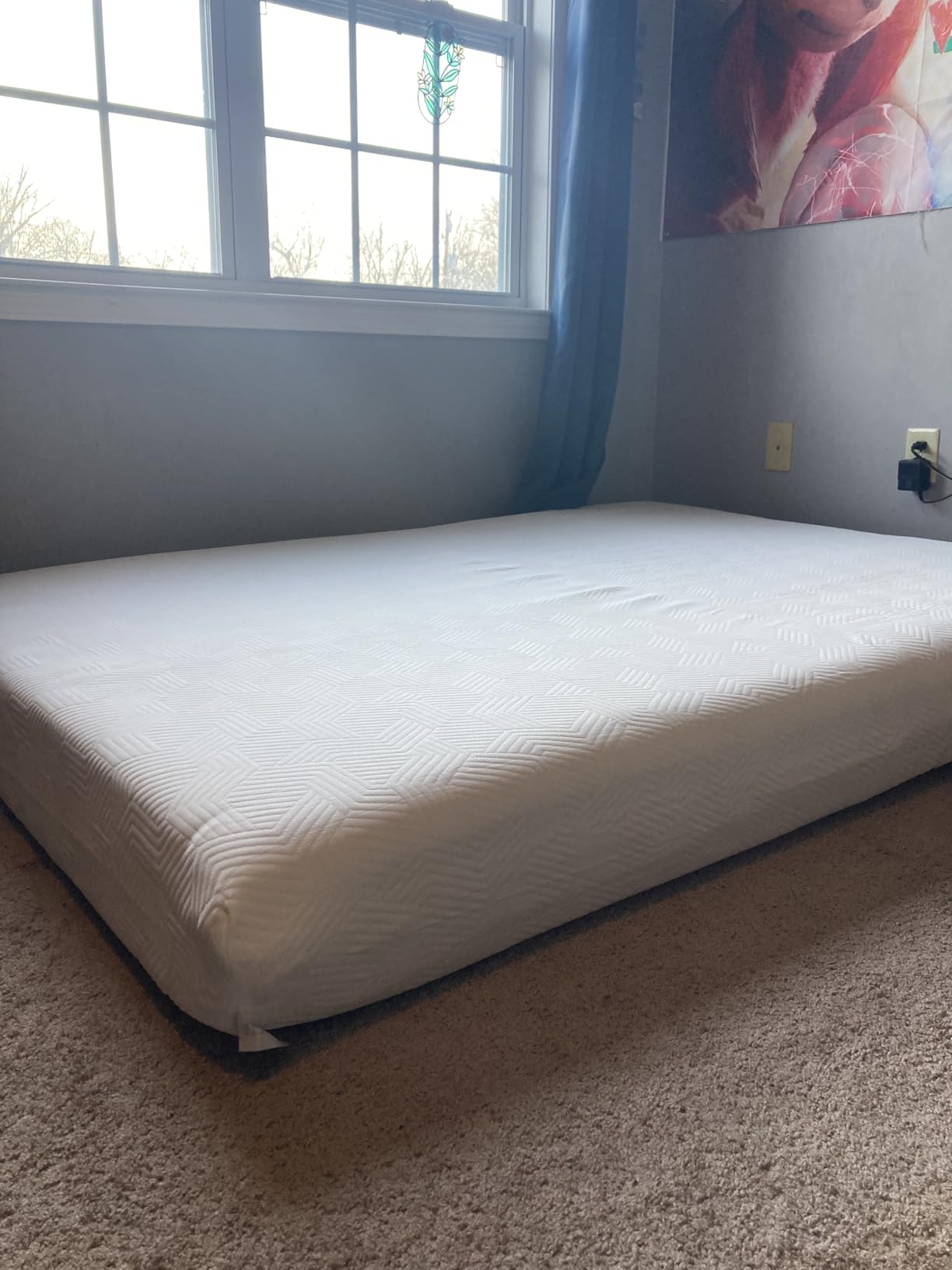 NapQueen 8 Inch Full Size Mattress, Bamboo Charcoal Memory Foam Mattress, Bed in a Box customer photo 2