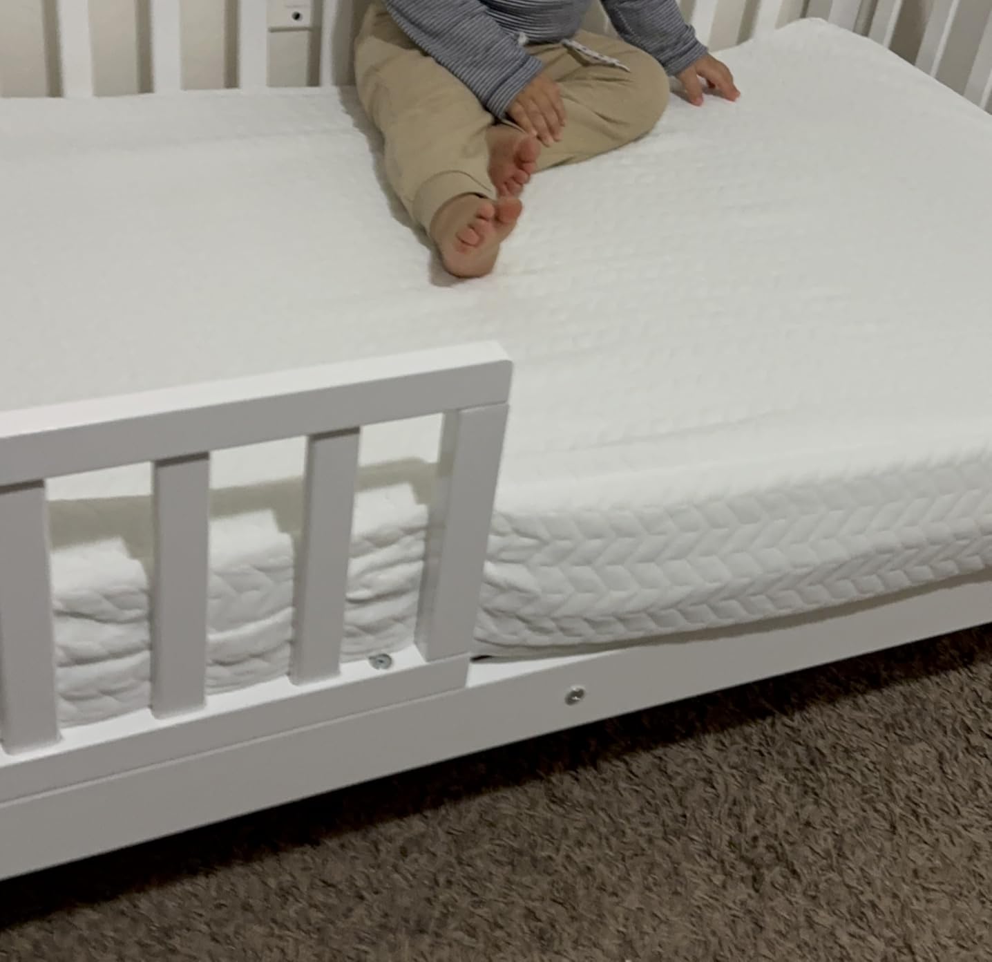 Dream On Me 2-in-1 Baby Fairy Dust Crib & Toddler Mattress, GREENGUARD Gold customer photo 2