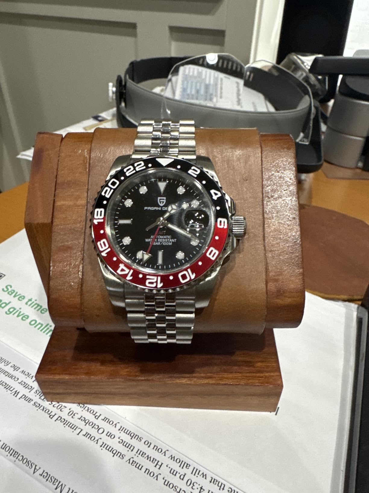 Men Watch Pagani Design GMT Watches for Men Automatic 40MM Date 100M Waterproof Stainless Steel Sapphire Glass Mechanical Wristwatches PD-1662 customer photo 2