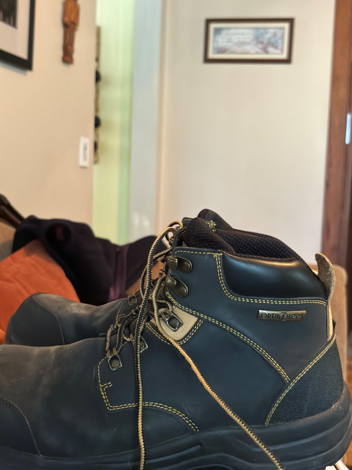 Orthofeet Granite Orthopedic Men's Work Boots customer photo 2