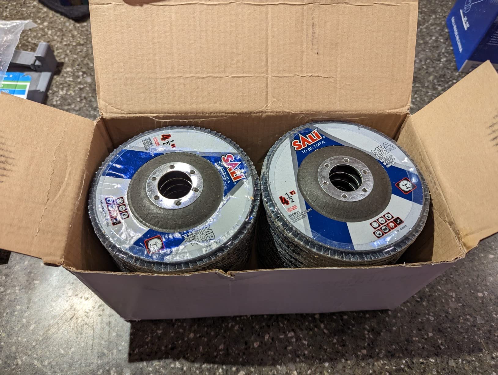 Sali 10 Pack Flap Disc 60 Grit 4.5