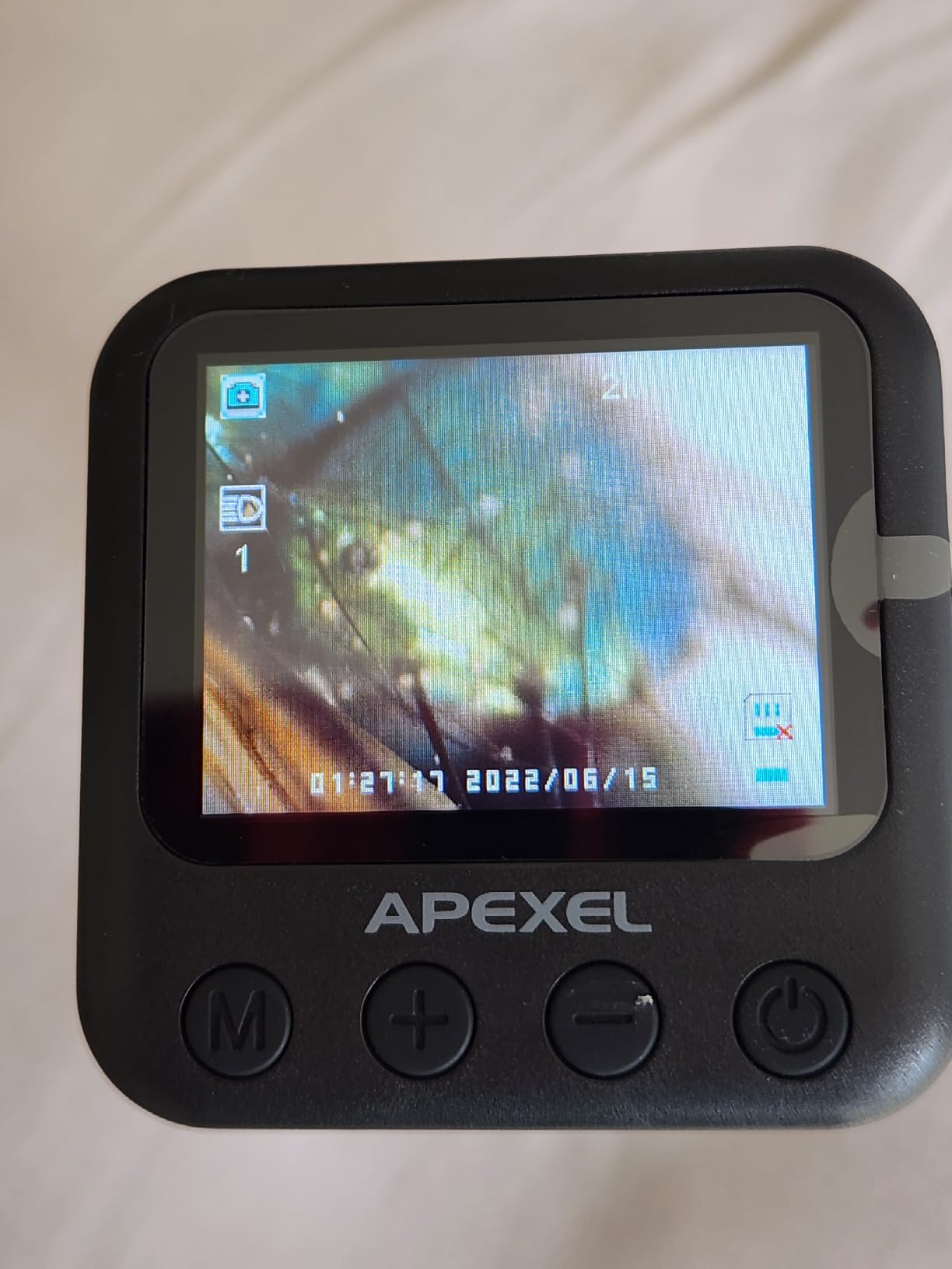 APEXEL 800X Handheld Digital Microscope with 2” LCD Screen, Pocket Portable Microscope with Adjustable LED Lights, Coins Microscopes Magnifier Camera, USB to PC (SD Card Not Included) customer photo 1