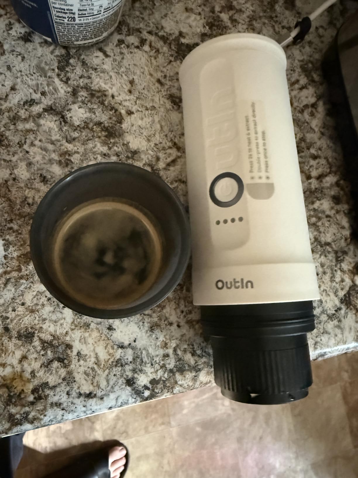 OutIn Nano Portable Electric Espresso Machine, Travel Coffee Maker customer photo 2