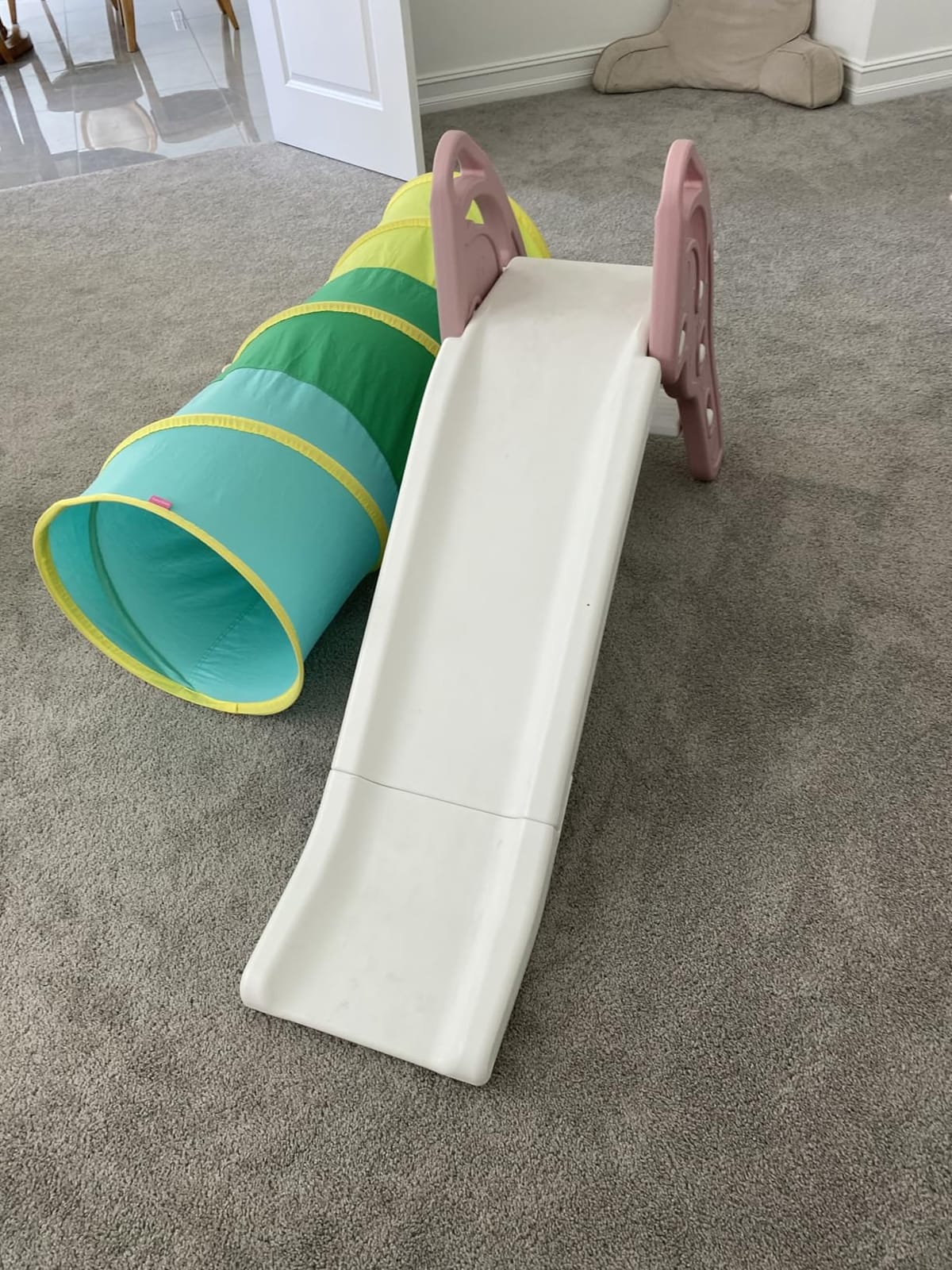 Toddler Slide Large Play Climber Slide PlaySet with Extra Long Slipping Slope Indoor Slide Kids Slide Toddler Playground Toddler Slide Outdoor Toys for Toddlers (Grey) customer photo 1