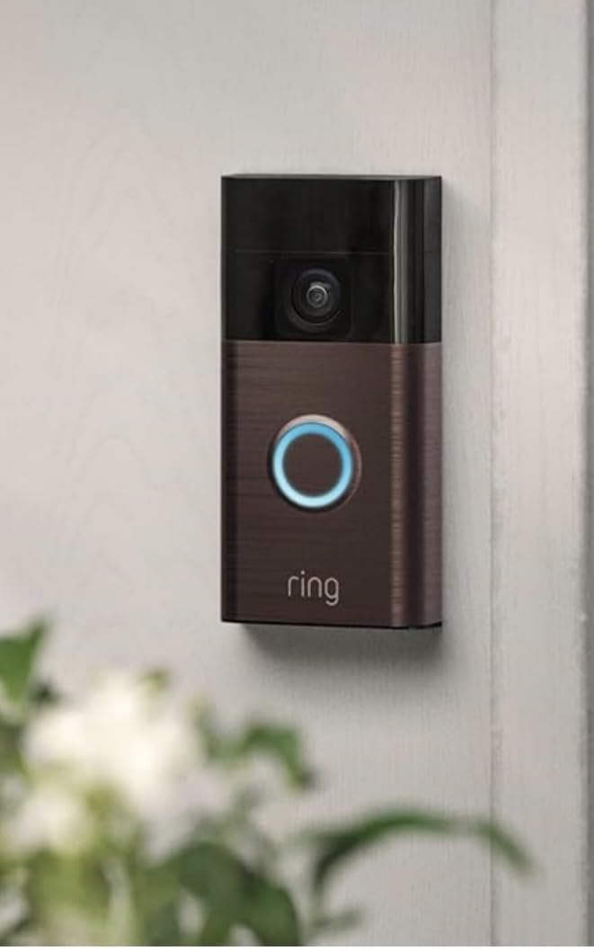 Ring Battery Doorbell, Home or business security with Head-to-Toe video, Live View with Two-Way Talk, and Motion Detection & Alerts, Satin Nickel customer photo 1